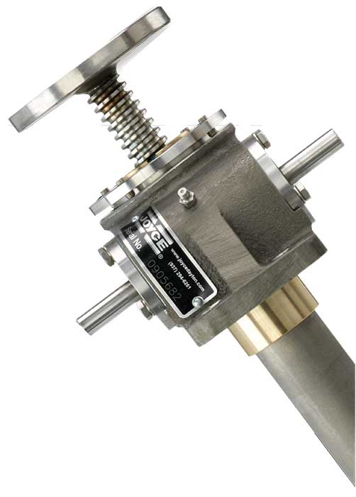 Actuador tipo gato con transmisión de tornillos sin fin - Urany®